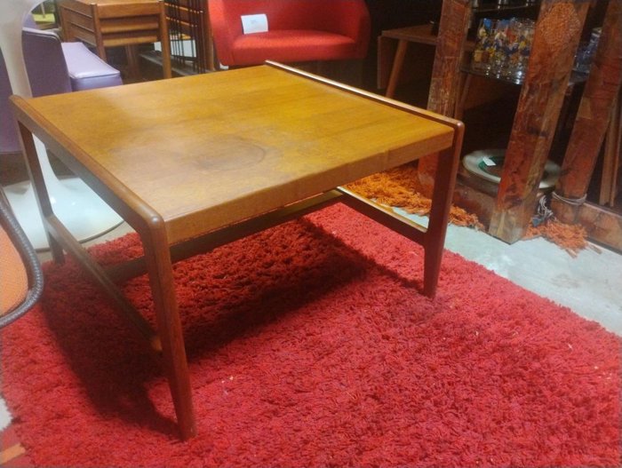 Teak Square Side Table