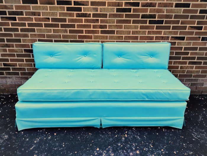 Vinyl Vintage Simmons Sofa