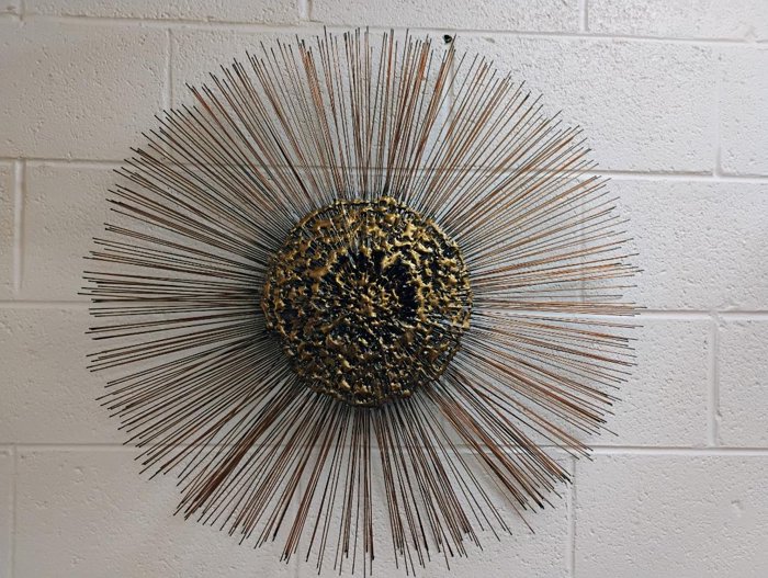 C Jere Sunburst Brutalist Wall STUNNING Sculpture
