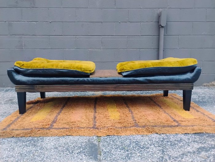 Unique Adrian Pearsall/Castro Convertibles Style Retro Mod Shag Bench