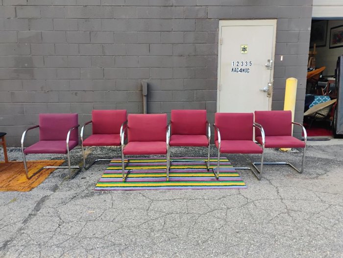 Set of 6 Knoll BRNO/Style Dining Chairs