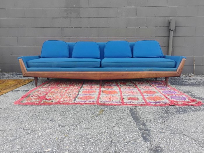 Adrian Pearsall Style Gondola Sofa and Chair